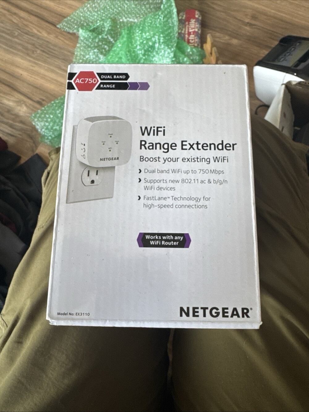 Netgear AC750 Dual-Band Wi-Fi Range Extender (Sealed/Unopened)